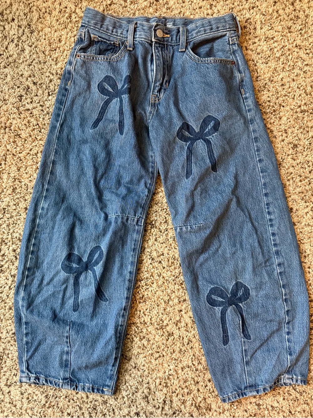 Old navy kids barrel jeans